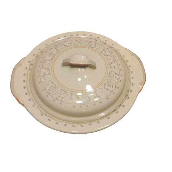 Vintage Wood Ivory Home Vegetable Serving Bowl Dish With Lid England - Picture 3 of 10